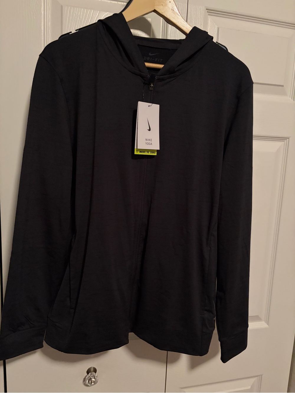 Nike Men’s Black Full-Zip Dri-FIT Hoodie